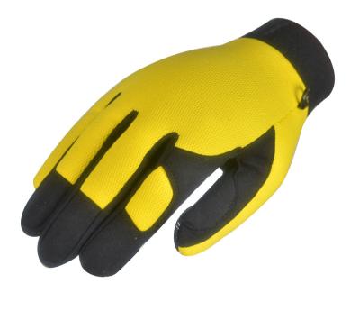 China Safety Leather Tool Gloves Hand Tools EN388 / EN420 Synthetic Mechanics Working Gloves for sale