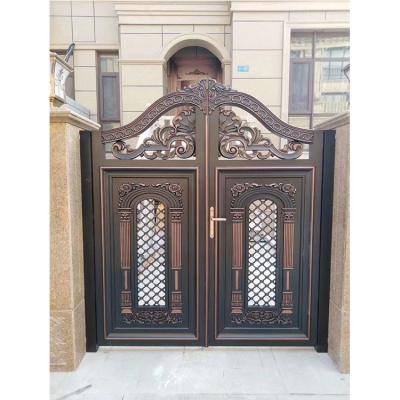 China Modern Automatic Security Driveway Swing Gate Basic Track For Villas House Entrance Design Gate for sale