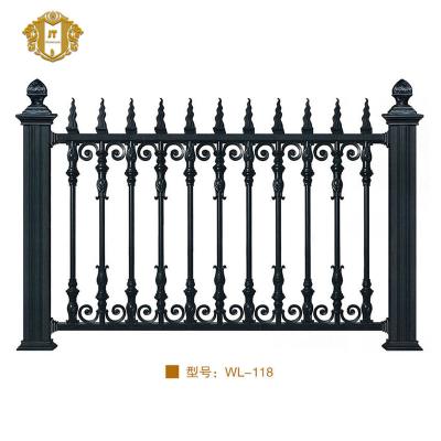 China Hot Selling Easily Assembled With New Design Wrought Iron Fence Parts for sale