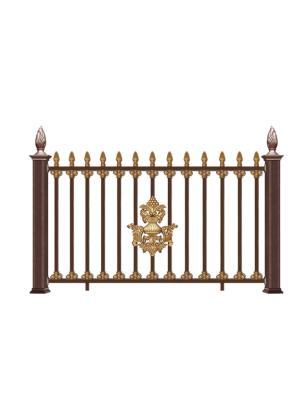 China Easily Assembled European Aluminum House Fence With Metal Fence Posts for sale