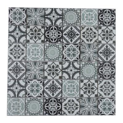 China Home Marble Mosaics Stone Mosaic Inkjet Printing Glass Stone Mosaic for sale