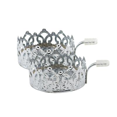 China Hot Sales Fashion Design Wholesale Good Quality Stainless Steel Crown Shape Stainless Steel Hookah Shisha Charcoal Holder for sale