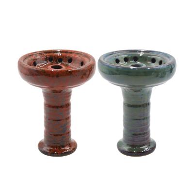 China Hot Sell Ceramic Wholesale Ceramic Luster Hookah Shisha Tobacco Bowl Hookah Accessories for sale