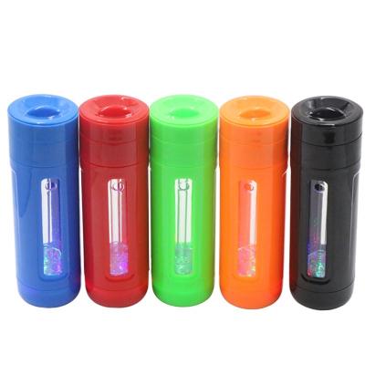 China SY Shisha Glass Plastic Portable Hookah With LED Silicone Hose Nargile Hookah Smoking Chicha Narguile Hookah 5 Colors for sale