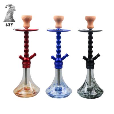 China Hookah Set Good Quality Shisha Glass Metal Hookah Finish Set With Factory Outlet for sale