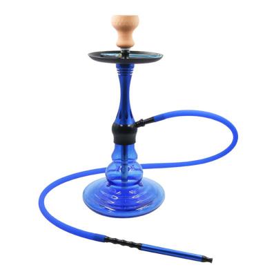 China New Design Blue Hookah Set Glass Hookah Finished Shisha Set Hookah With Factory Price for sale