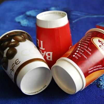 China Custom Logo Eco-friendly Offset Printed European Version 8oz 250ml Double Wall Coffee Disposable Recycled Paper Cup for sale