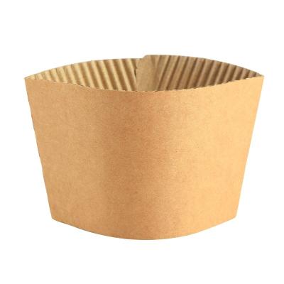 China Hot Sale 8oz Disposable Kraft Disposable Coffee Cup Sleeves for sale