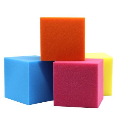 China Sponge Cube Pit Blocks For Trampoline Customized Large Printed Safety PU Sponge Cube Pit Blocks For Park Trampoline for sale