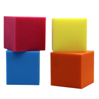 China With Colorful Protective And Comfortable Net Soft Foam Pit Blocks Gymnastic Trampoline Foam Pit Cubes for sale