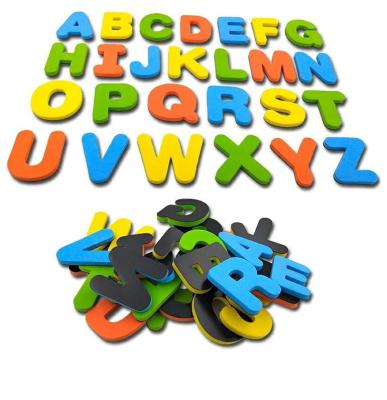 China Custom Colorful EVA Foam Letters Fridge Magnet Magnetic Letters Sticker For Kids Education for sale