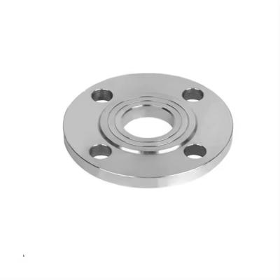 China Customized Size Silver Stainless Steel Flange with ISO Standard and Flanged Connection for sale