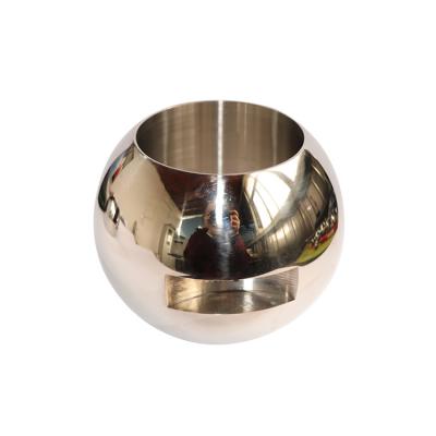 China DN5-DN12 Straight-through Floating Valve Ball with Corrosion Resistance and Silver Finish in 304/316L Stainless Steel for sale