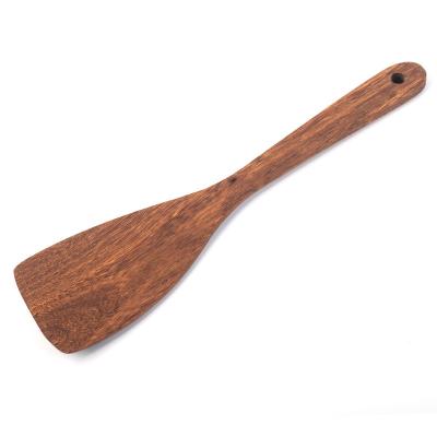 China Suppliers Long Sustainable Non-Stick Handle Heavy Duty Bamboo Spatula Kitchen For Cooking And Frying for sale