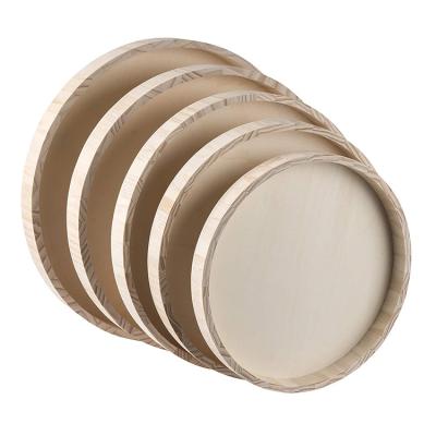 China Bamboo wholesale custom nordic roundcheese wooden pizza serving tray for food for sale