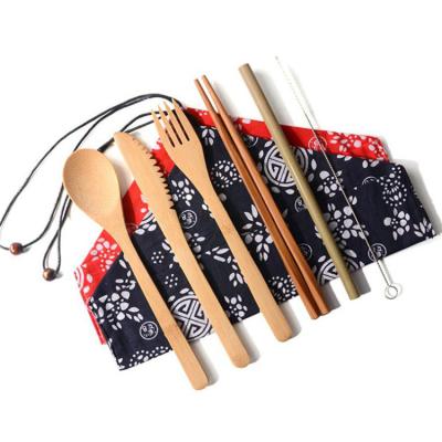 China Eco-friendly Travel Camping Disposable Tableware Cutlery Makers Wooden Edible Set for sale