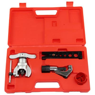 China CT-806-L 6-19mm tube pipe flare stamping hand tools copper tube eccentric type 45 degree flared cone tool kit for sale