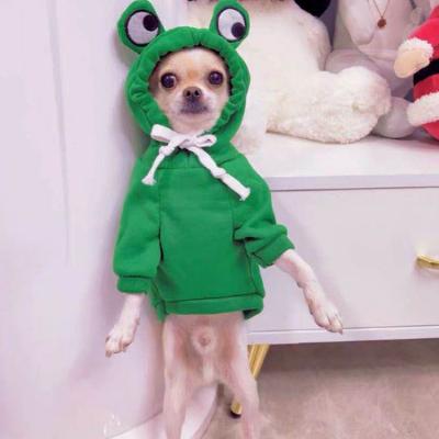 China Small MOQ Viable Available Goods Mix Size Cute Dog Clothes Pet Coats Clothing Green Dog Clothing for sale