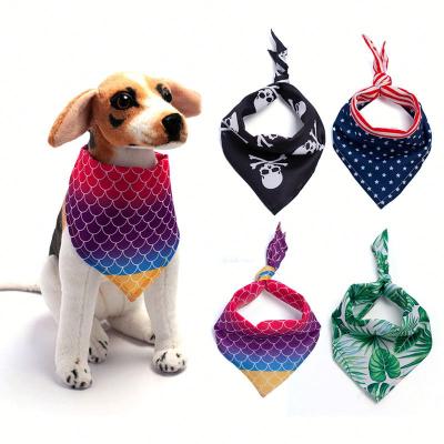 China Viable Pet Triangle Plaid Washable Dog Bandana Sizes Free Funny Dog Bandana Sewing Pattern for sale