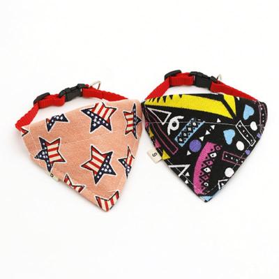 China Promotion Small MOQ Viable Custom Dog Bandana Adjustable Collar Dog Bandana Wholesale for sale