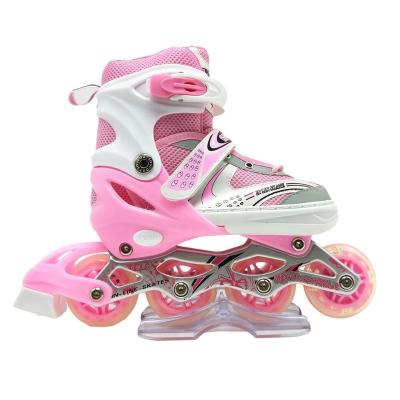 China New Design Relaxation 2022 Figure Skate Child Shoe Adjustable Professional Built-in Skate Children Integrated Roller Skates for sale