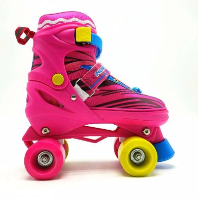 China PP+PU 2022 wholesale 4 double row wheels roller skate shoes for children and adults paint roller for sale