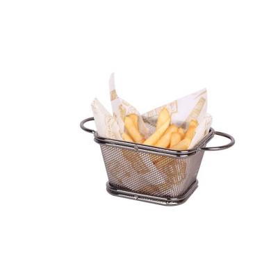 China Sustainable high quality mini fryer stainless steel fry basket cookware ss spare parts for sale