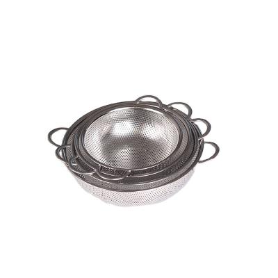 China Viable Colander Basket Maker Stainless Steel Kitchen Basket Strainer For Kitchen for sale