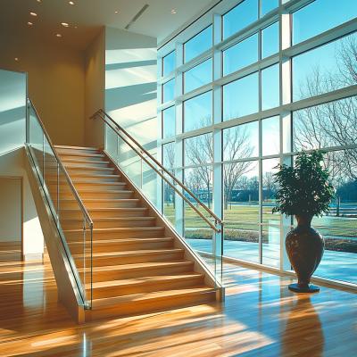 China Sleek Stainless Steel Handrails with Polished Finish for Glass Railing and Fencing for sale