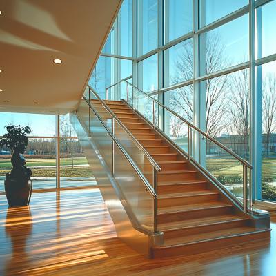 China Crystal-Adorned Stainless Steel Handrails with 304 Steel for Staircases for sale