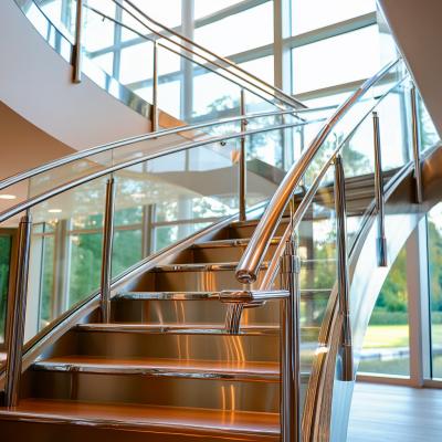 China High-Tensile Strength Stainless Steel Handrails for Skyscrapers for sale