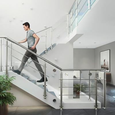 China Durable Stainless Steel Handrails with 1050mm Height for Glass Railing Systems for sale