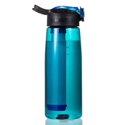 China Removes Minimum 99.9999% Customized Portable Outdoor Lifesaver Bottle Filtered Water Purifier Bottle With Filter for sale