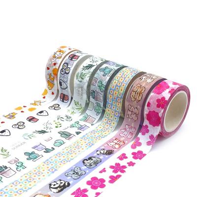 China Waterproof Custom printed journal decoration Party Japanese masking paper washi tape manufacturer for sale