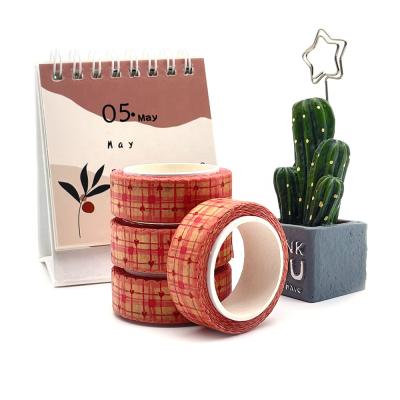 China Waterproof Cute Decoration Gold Foil Stationery Decorating Washi Tape for sale