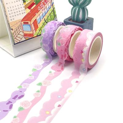 China Waterproof Floral Tape Film Fashion Flash Design Foil Washi Tapes for sale