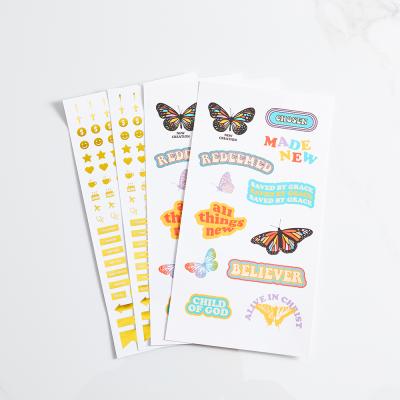 China Waterproof Custom Design Personalize Logo On Diary Planner And Agenda Stickers for sale