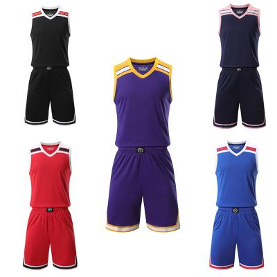 China Mens Sports Breathable Custom Blank Basketball Shorts Uniform Tank Top for sale