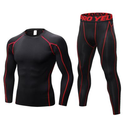 China Hot Selling High Quality Breathable Men's Training Clothes Men's Fitness Clothing Sportswear Compression Gym Tights Tracksuit for sale