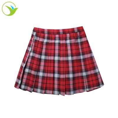 China New Design Skorts College Student School Uniform Japan School Girl Dress Check Cloth Skirt for sale