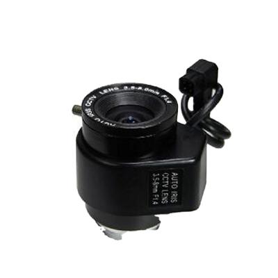 China 3.5-8mm DC Drive Varifocal Auto Iris Manual Lens F1.4 Zoom CS Mount CCTV Lens PT4610358A for sale