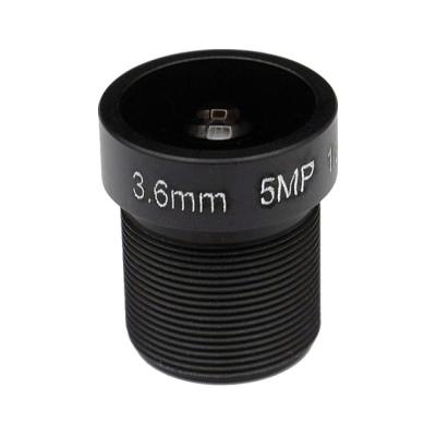 China 5 Megapixel Mini CCTV Panel Lens 3.6mm/6mm/8mm Focal Length M12 Mount 1/2.5