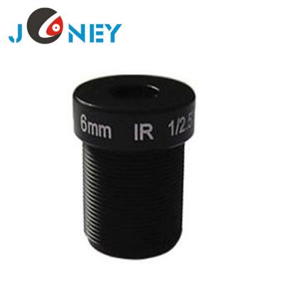 China m12 fixed iris focal length 6mm mount mini cctv lens 1/3