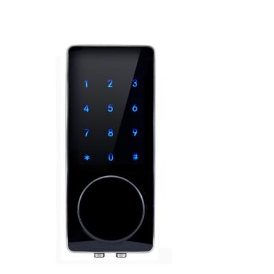 China Tuya Smart Biometric Security Fingerprint Lock Touch Screen WiFi Electronic Door Lock Unlocked By Password, Card, Key & Tuya APP for sale