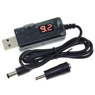 China TZT USB Boost Converter DC 5V to 9V 12V Volt USB Booster Cable + 3.5x1.35mm Adapter for Power Supply/Charger/Power Converter. for sale