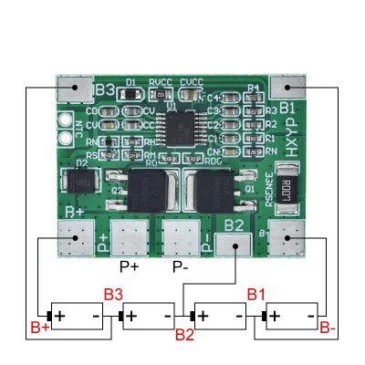 China . TZT BMS 4S 3.2V 8A LiFePO4 32650 Battery Charging Protection Board 12.8V 14.4V 18650 Battery Packs LiFePO4 PCB 20A Current Limit for sale