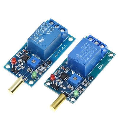 China . TZT 5V 12V 1 Channel Output Tilt Slope Angle Sensor Relay Module Ball Switch Tilt Sensor Golden Module SW520D For Arduino for sale