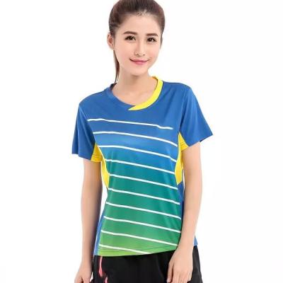 China Shirts & Factory supply discount price men's and women's clothing badminton suit tops for sports wear set for sale