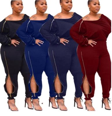 China Anti-pilling Jumpsuits For Women Long Sleeve Women's Romper Drop Shoulder Body Fits Plus Size Overalls for sale