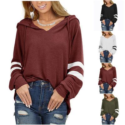 China Hot New Anti-wrinkle Style Sweater Hoodies Drawstring Quilting Casual Sweaters Women Knitted Sweaters Women Tops for sale